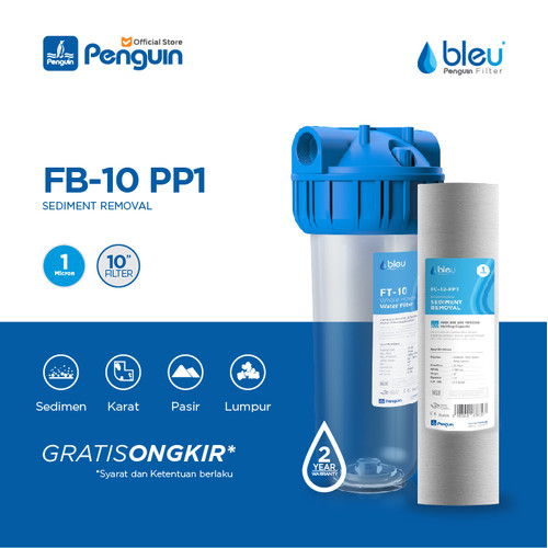 [EZM.1161273] Filter Cartridge 10 inch Penguin FB 10 PP 1 Micron