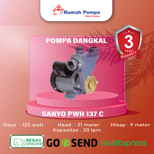 [EZM.1161274] PWH 137C-S Pompa Air Sumur Dangkal Sanyo SURABAYA