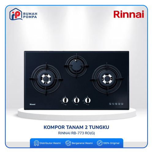 [EZM.1160347] Kompor Tanam 3 Tungku Rinnai RB-773 RO(G)