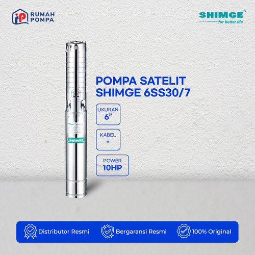 [EZM.1160401] Pompa Submersible 6" Shimge 6SS30/7 7.5 KW