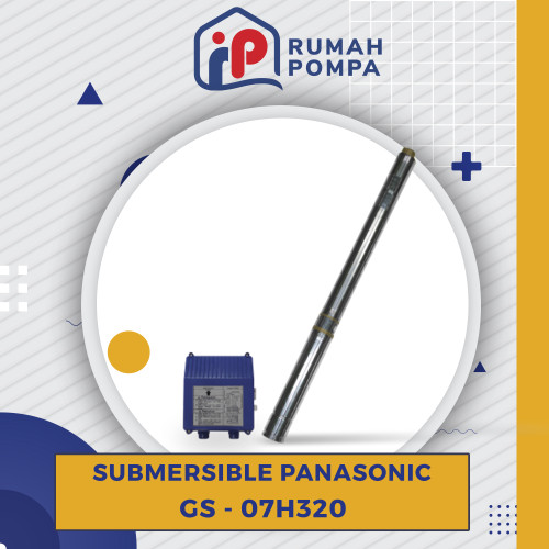 [EZM.1160402] Pompa Air Submersible 3 Inch 0.75 HP Panasonic GS-07H320 + Kabel
