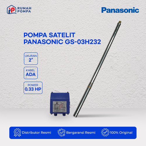 [EZM.1160405] Pompa Air Submersible 2 Inch 0.33 HP Panasonic GS-03H232 + Kabel