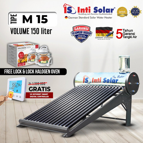 [EZM.1160410] Solar Water Heater Pemanas Air Tenaga Surya INTI SOLAR M15 CE 150Liter