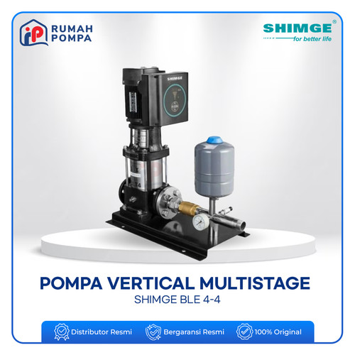 [EZM.1160437] Pompa Vertical Multistage SHIMGE BLE 4-4 Booster Pump 4M3/Jam 1Phase