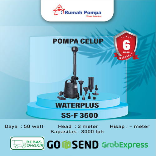 [EZM.1160547] Pompa Celup Kolam Ikan | Waterplus SS-F 3000