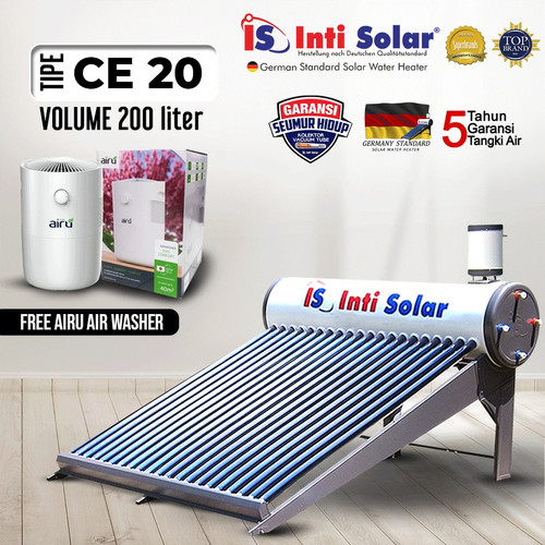 [EZM.1160600] Solar Water Heater Pemanas Air Tenaga Surya INTI SOLAR 20 CE 200Liter