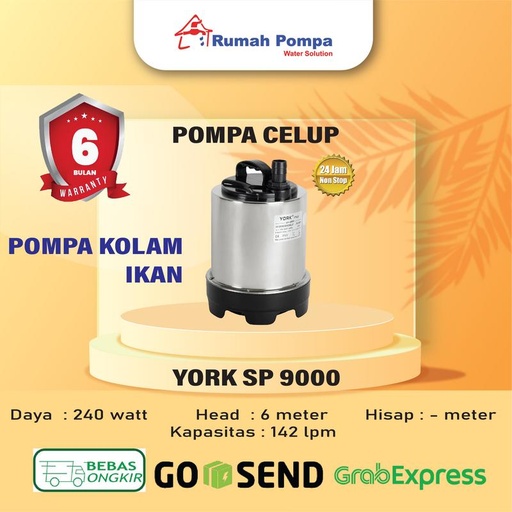 [EZM.1161434] Pompa Celup Magnetic YORK SP 9000