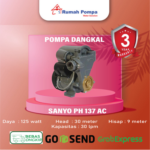 [EZM.1161494] Mesin Pompa Air Dangkal Sanyo PH 137AC | SUARABAYA