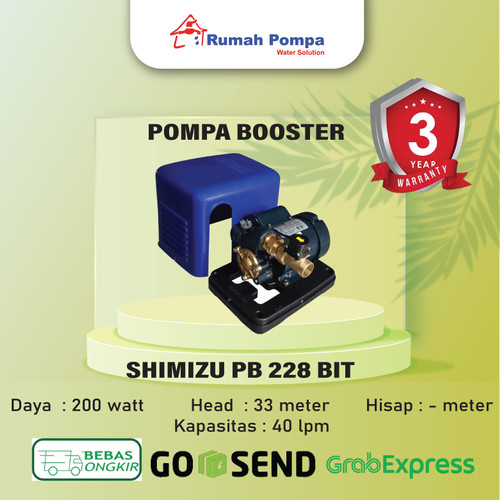 [EZM.1161515] Pompa Booster SHIMIZU PB 228 BIT 200 watt | Bandung