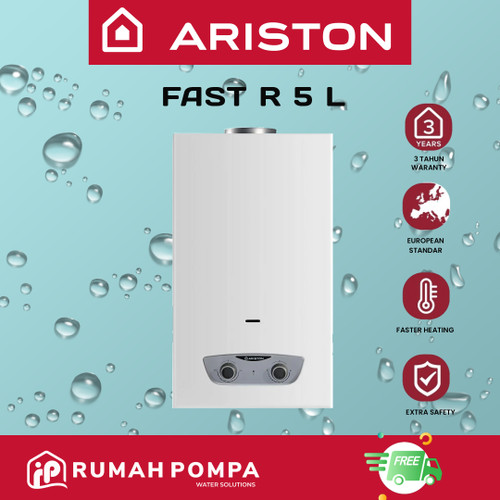 [EZM.1160745] Pemanas Air Water Heater Gas Ariston Fast R - Gas LPG