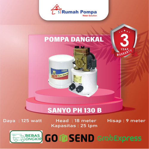 [EZM.1160766] PH 130B MESIN POMPA AIR SUMUR DANGKAL SANYO