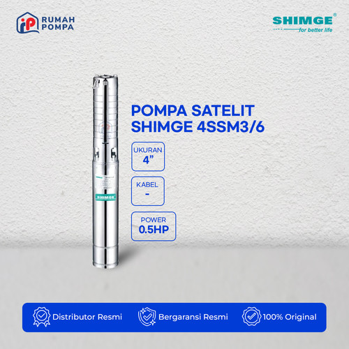 [EZM.1160852] Pompa Submersible Stainles 4 Inc SHIMGE 4SSM3/6