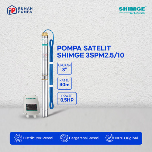 [EZM.1160853] Pompa Submersible 3 Inc SHIMGE 3SPM2,5/10 + Kabel 40 M