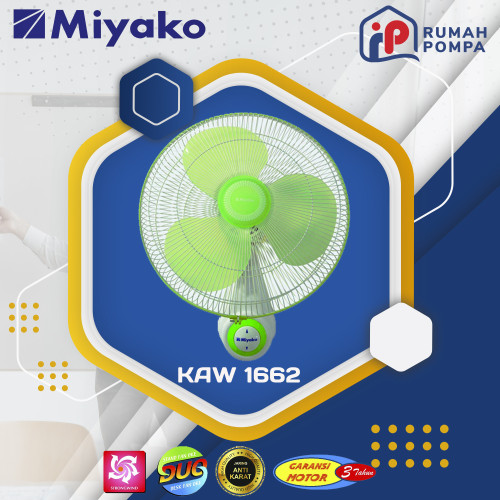 [EZM.1161642] MIYAKO Wall Fan KAW 1662 16 inch Tali