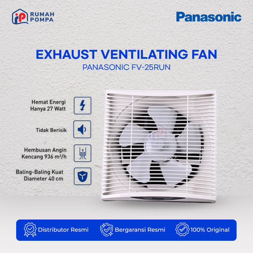 [EZM.1160883] Panasonic Exhaust Fan Dinding 10 in 25 RUN 25RUN FV25RUN PROMO MURAH