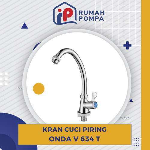 [EZM.1161667] Kran Onda V 634 T / Keran angsa 1/2" / kran angsa dapur cuci piring