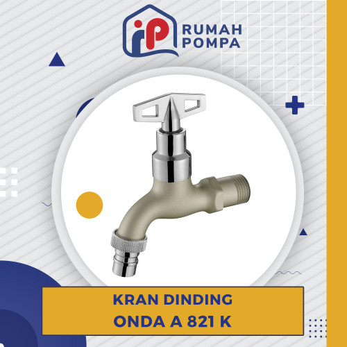 [EZM.1160903] Kran Taman Copot ONDA A 821 K Keran Mesin Cuci Air Tembok 1/2" lepas