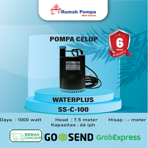 [EZM.1161003] Pompa celup 100watt waterplus ss 100 cp
