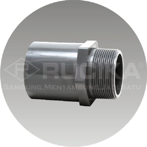 [EZM.1161026] Valve Socket AW Rucika Sock Drat Luar 1 x 1/2 Inch - SDL