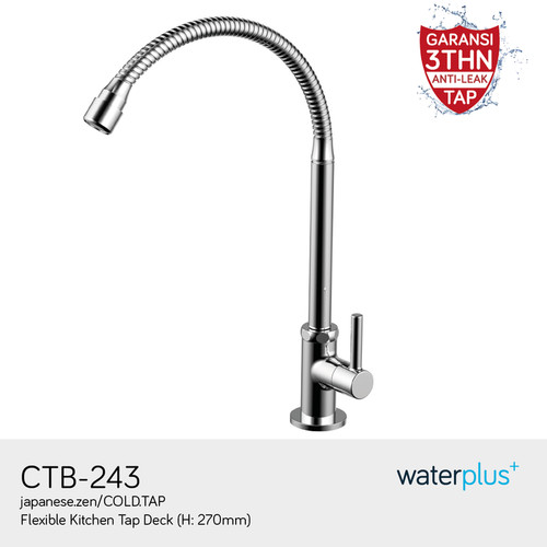 [EZM.1161031] Kran Sink Flexible Angsa Meja waterplus+ CTB 243