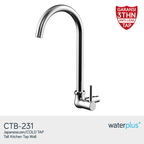 [EZM.1161819] Kran Angsa Tembok / Tall Sink Tap (Wall) waterplus+ | CTB-231
