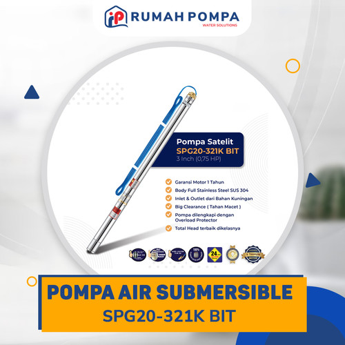 [EZM.1161056] POMPA SUBMERSIBLEMURAH 0.75HP SHIMIZU SP 321 K ORIGINAL