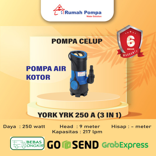[EZM.1161891] POMPA CELUP YORK YRK 250 AUTO (3 in 1)