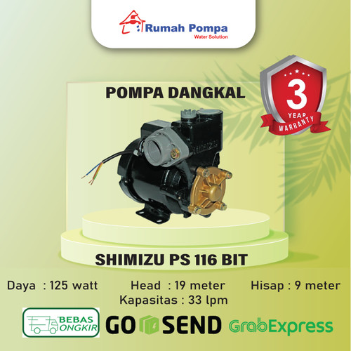 [EZM.1161159] POMPA AIR SHIMIZU PS-116 BIT ORIGINAL MURAH