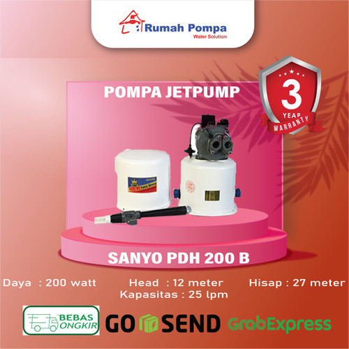 [EZM.1161181] MESIN POMPA AIR JETPUMP SANYO PDH 200B