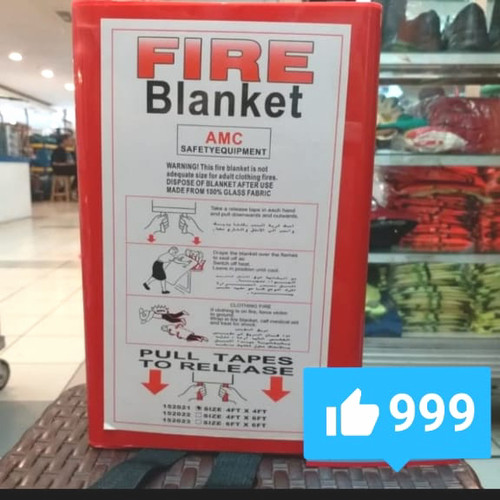 SELIMUT ANTI API FIRE BLANKET ALAT PEMADAM KEBAKARAN TAHAN API BAGUS