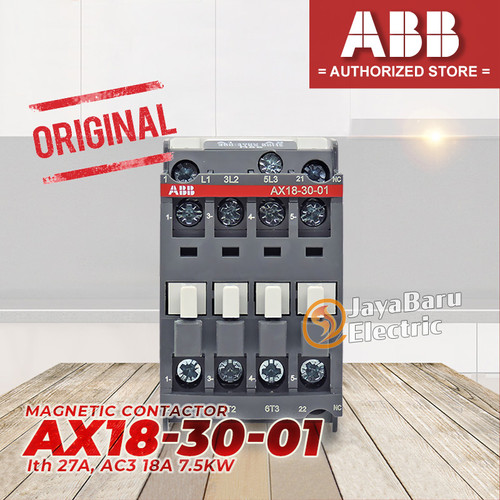 [EZM.5800098] Kontaktor Contactor ABB AX18 AX18-30-10 AX18-30-01 24V 110V 220V 380V