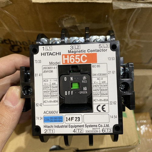 [EZM.5800106] Contactor Kontaktor HITACHI H65 H65C 110V 220V 380V