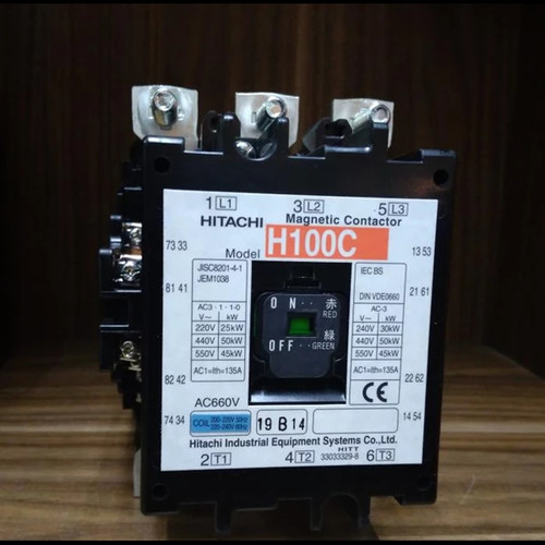 [EZM.5800108] Contactor Kontaktor HITACHI H100 H100C 110V 220V 380V