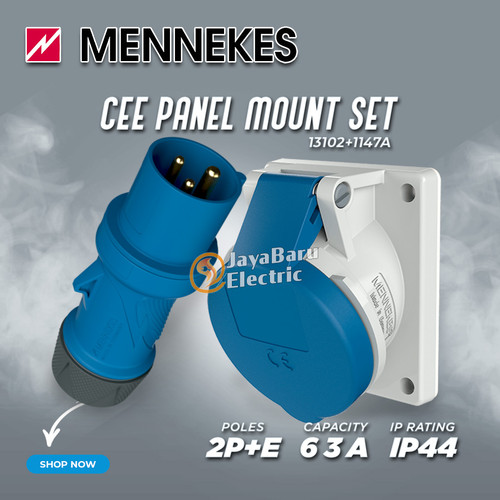 [EZM.5800153] MENNEKES Plug Connector PowerTop XTra R 2P+E / 3 Pin 63A IP44
