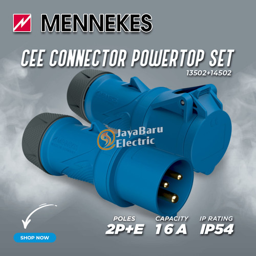 [EZM.5800171] MENNEKES Plug PowerTop 2P+E / 3 Pin 16A IP54