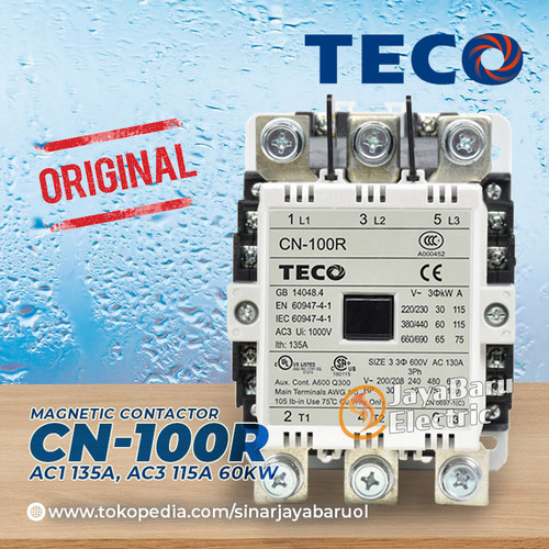 [EZM.5800256] Kontaktor Contactor TECO CN-100 CN-100R CN100 CN100R 110V 220V 380V