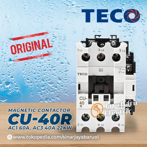[EZM.5800262] Kontaktor Contactor TECO CU-40R CU40R CU-40 CU40 110V 220V 380V