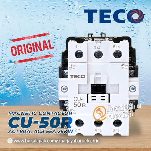 [EZM.5800265] Kontaktor Contactor TECO CU-50R CU50R CU-50 CU50 110V 220V 380V