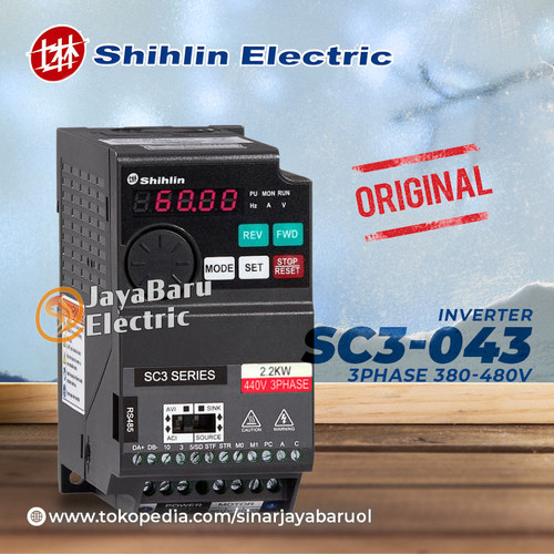 [EZM.5800272] Inverter SHIHLIN SC3 043 SC3-043 3P 380V 2.2kW 3.7kW