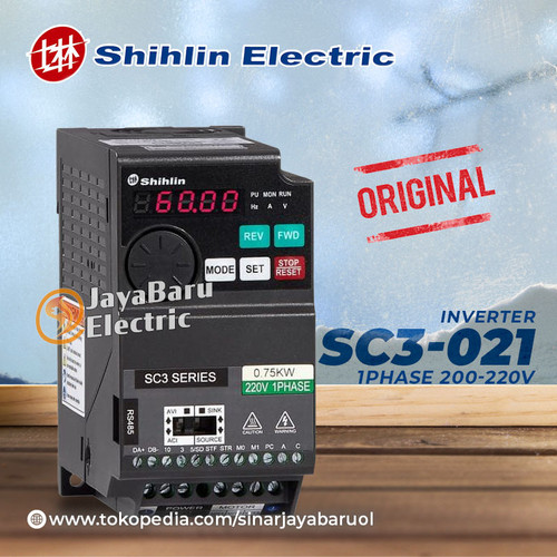 [EZM.5800274] Inverter SHIHLIN SC3 021 SC3-021 1P 220V 0.4kW 0.75kW 1.5kW 2.2kW