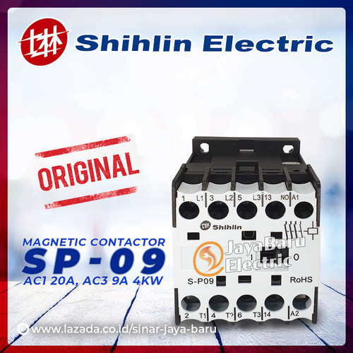 [EZM.5800298] Mini Kontaktor Contactor SHIHLIN S-P09 SP09 24V 48V 110V 220V 380V