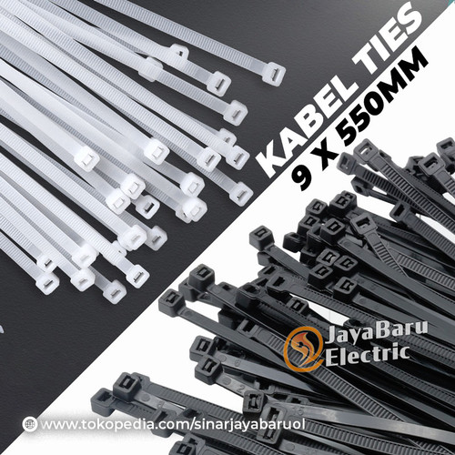 [EZM.5800308] Kabel Cable Ties 9 x 550 mm 9x550mm 9x550 55cm 1pak isi 100pcs