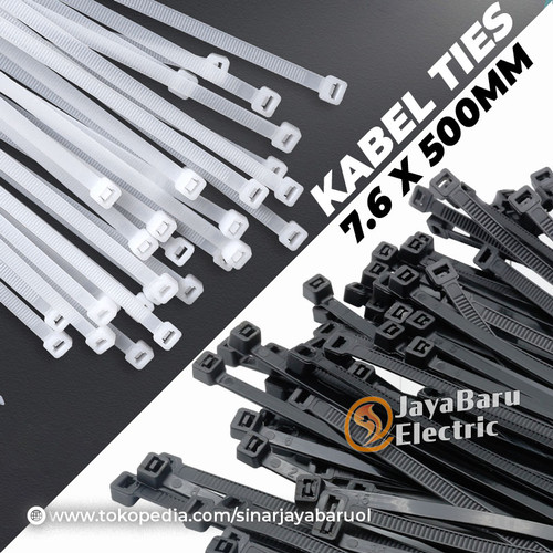 [EZM.5800309] Kabel Cable Ties 7.6 x 500 mm 7.6x500mm 7.6x500 50cm 1pak isi 100pcs