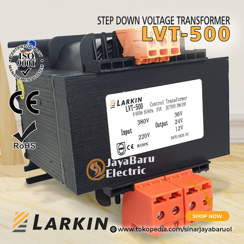 [EZM.5800461] Trafo Step Down Larkin 500VA 500 Watt output 220V 110V 48V 36V 24V 12V