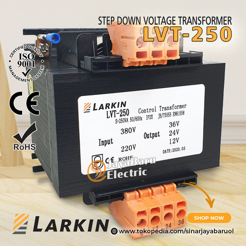 [EZM.5800462] Trafo Step Down Larkin 250VA 250 Watt output 220V 110V 48V 36V 24V 12V