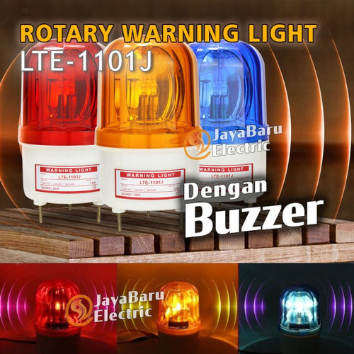 [EZM.5800505] Lampu Rotary Warning Light Dengan Buzzer Sirine LTE-1121J