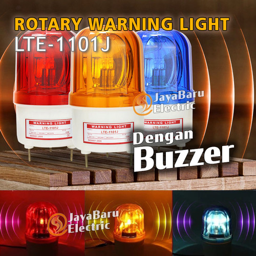 [EZM.5800564] Lampu Rotary Warning Light Dengan Buzzer Sirine LTE-1101J