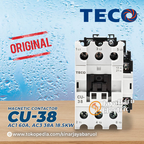 [EZM.5800755] Kontaktor / Contactor TECO CU-38 CU38 24V 110V 220V 380V AC Coil
