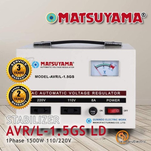 [EZM.5800767] Stabilizer Stavol AVR MATSUYAMA Stavolt 1500 Watt 1.5kva AVR/L-1.5GS