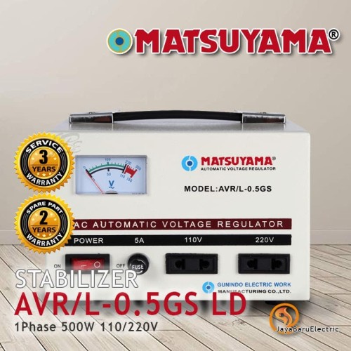 [EZM.5800769] Stabilizer Stavol AVR MATSUYAMA Stavolt 500 Watt 0.5kva AVR/L-0.5GS